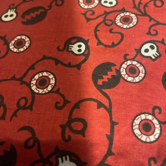 Too Fast Red Ruffled strapless top - Picture 9 of 11